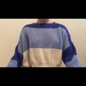 shades of blue sweater